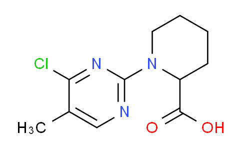 CAS No. 1261229-87-1, 1-(4-Chloro-5-methylpyrimidin-2-yl)piperidine-2-carboxylic acid