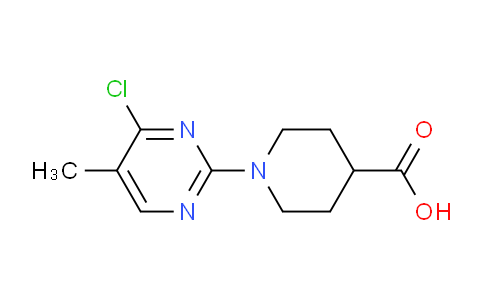 CAS No. 1261231-19-9, 1-(4-Chloro-5-methylpyrimidin-2-yl)piperidine-4-carboxylic acid