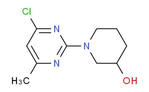 CAS No. 1261231-34-8, 1-(4-Chloro-6-methylpyrimidin-2-yl)piperidin-3-ol