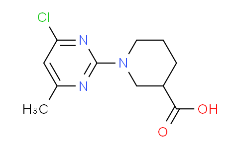 CAS No. 1264036-29-4, 1-(4-Chloro-6-methylpyrimidin-2-yl)piperidine-3-carboxylic acid