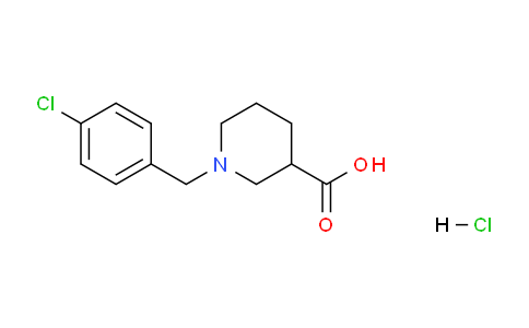 CAS No. 308362-92-7, 1-(4-Chlorobenzyl)piperidine-3-carboxylic acid hydrochloride