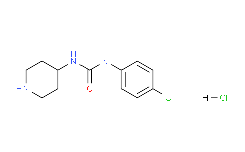 CAS No. 1233955-32-2, 1-(4-Chlorophenyl)-3-(piperidin-4-yl)urea hydrochloride