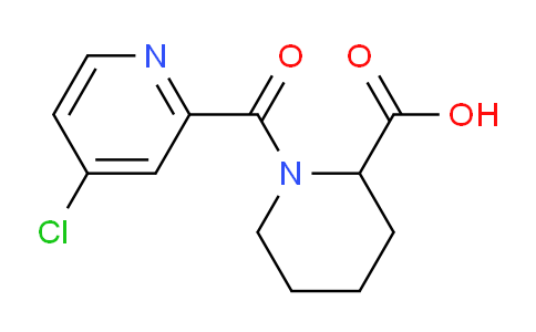 CAS No. 1218724-36-7, 1-(4-Chloropicolinoyl)piperidine-2-carboxylic acid