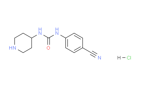CAS No. 1286273-77-5, 1-(4-Cyanophenyl)-3-(piperidin-4-yl)urea hydrochloride