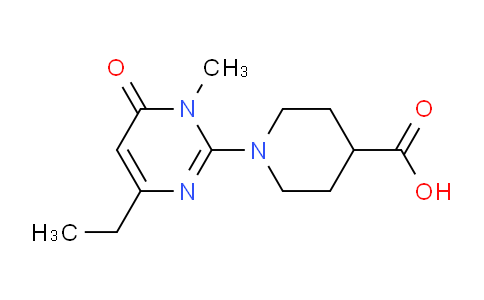 CAS No. 1707372-74-4, 1-(4-Ethyl-1-methyl-6-oxo-1,6-dihydropyrimidin-2-yl)piperidine-4-carboxylic acid