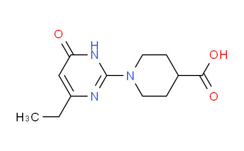 CAS No. 1082392-86-6, 1-(4-Ethyl-6-oxo-1,6-dihydropyrimidin-2-yl)piperidine-4-carboxylic acid