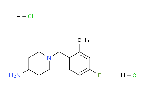 CAS No. 1286265-88-0, 1-(4-Fluoro-2-methylbenzyl)piperidin-4-amine dihydrochloride