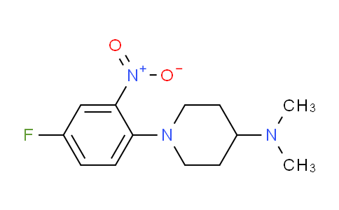 CAS No. 1779131-08-6, 1-(4-Fluoro-2-nitrophenyl)-N,N-dimethylpiperidin-4-amine