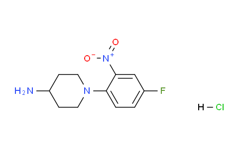CAS No. 1233952-91-4, 1-(4-Fluoro-2-nitrophenyl)piperidin-4-amine hydrochloride