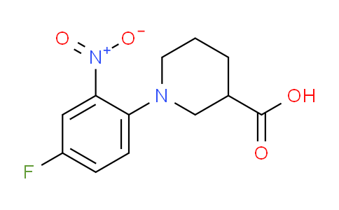 CAS No. 874800-66-5, 1-(4-Fluoro-2-nitrophenyl)piperidine-3-carboxylic acid