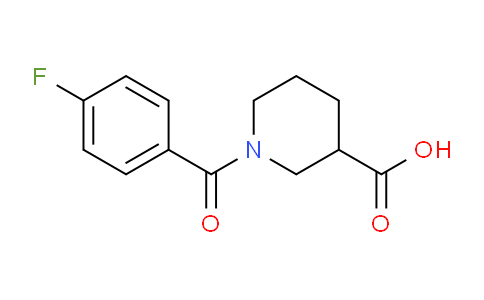 CAS No. 436093-16-2, 1-(4-Fluorobenzoyl)piperidine-3-carboxylic acid