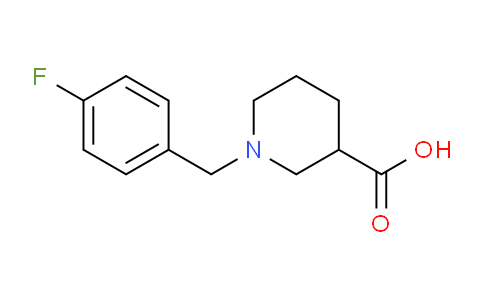 CAS No. 832737-45-8, 1-(4-Fluorobenzyl)piperidine-3-carboxylic acid
