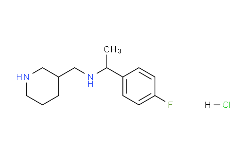 CAS No. 1185310-07-9, 1-(4-Fluorophenyl)-N-(piperidin-3-ylmethyl)ethanamine hydrochloride