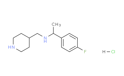 CAS No. 1185307-34-9, 1-(4-Fluorophenyl)-N-(piperidin-4-ylmethyl)ethanamine hydrochloride