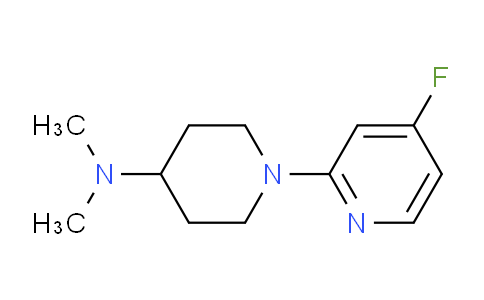 CAS No. 1707358-01-7, 1-(4-Fluoropyridin-2-yl)-N,N-dimethylpiperidin-4-amine