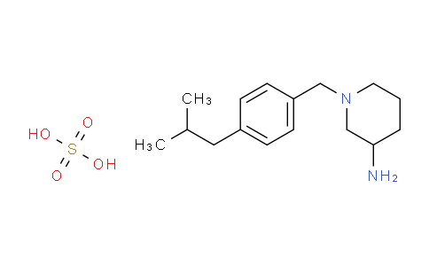 CAS No. 1019331-38-4, 1-(4-Isobutylbenzyl)piperidin-3-amine sulfate