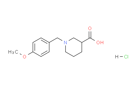 CAS No. 81085-33-8, 1-(4-Methoxybenzyl)piperidine-3-carboxylic acid hydrochloride