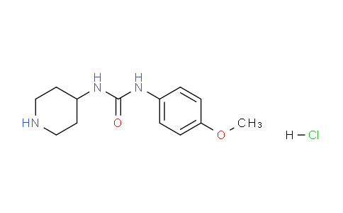 CAS No. 1233955-68-4, 1-(4-Methoxyphenyl)-3-(piperidin-4-yl)urea hydrochloride