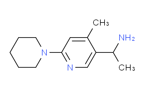 CAS No. 1355191-51-3, 1-(4-Methyl-6-(piperidin-1-yl)pyridin-3-yl)ethanamine