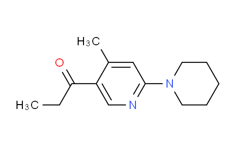 CAS No. 1355191-39-7, 1-(4-Methyl-6-(piperidin-1-yl)pyridin-3-yl)propan-1-one