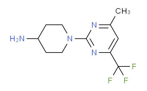 CAS No. 1018125-35-3, 1-(4-Methyl-6-(trifluoromethyl)pyrimidin-2-yl)piperidin-4-amine