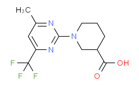 CAS No. 861451-76-5, 1-(4-Methyl-6-(trifluoromethyl)pyrimidin-2-yl)piperidine-3-carboxylic acid