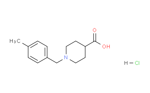 CAS No. 1185303-56-3, 1-(4-Methylbenzyl)piperidine-4-carboxylic acid hydrochloride