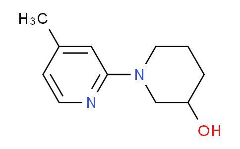 CAS No. 939986-81-9, 1-(4-Methylpyridin-2-yl)piperidin-3-ol