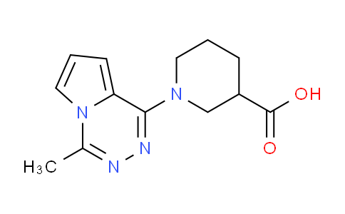 CAS No. 1707735-56-5, 1-(4-Methylpyrrolo[1,2-d][1,2,4]triazin-1-yl)piperidine-3-carboxylic acid