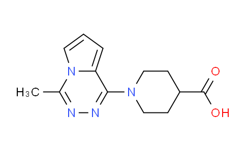 CAS No. 1707566-69-5, 1-(4-Methylpyrrolo[1,2-d][1,2,4]triazin-1-yl)piperidine-4-carboxylic acid