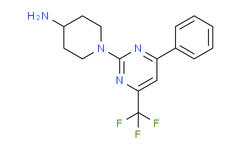 CAS No. 1018125-23-9, 1-(4-Phenyl-6-(trifluoromethyl)pyrimidin-2-yl)piperidin-4-amine