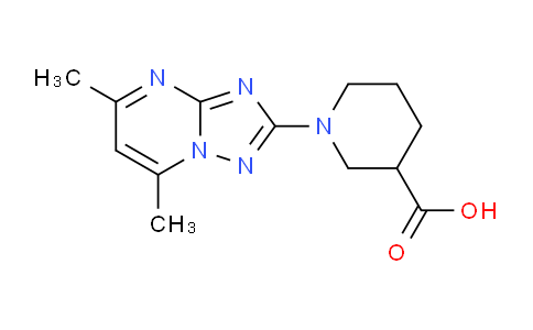 CAS No. 1707735-37-2, 1-(5,7-Dimethyl-[1,2,4]triazolo[1,5-a]pyrimidin-2-yl)piperidine-3-carboxylic acid