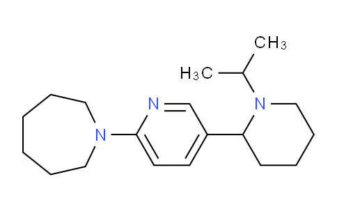 CAS No. 1352493-97-0, 1-(5-(1-Isopropylpiperidin-2-yl)pyridin-2-yl)azepane