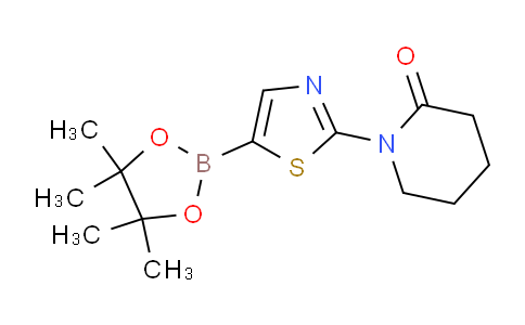 CAS No. 1350755-62-2, 1-(5-(4,4,5,5-Tetramethyl-1,3,2-dioxaborolan-2-yl)thiazol-2-yl)piperidin-2-one