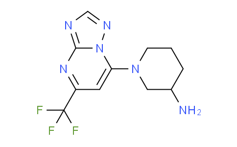 CAS No. 1710529-50-2, 1-(5-(Trifluoromethyl)-[1,2,4]triazolo[1,5-a]pyrimidin-7-yl)piperidin-3-amine
