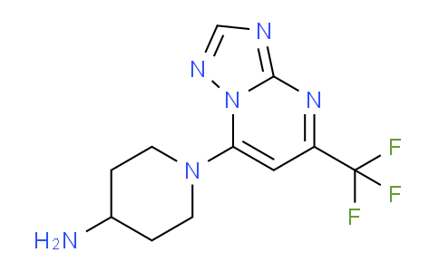 CAS No. 1707372-35-7, 1-(5-(Trifluoromethyl)-[1,2,4]triazolo[1,5-a]pyrimidin-7-yl)piperidin-4-amine