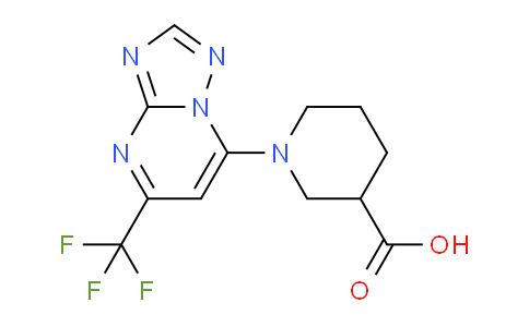 CAS No. 1707671-77-9, 1-(5-(Trifluoromethyl)-[1,2,4]triazolo[1,5-a]pyrimidin-7-yl)piperidine-3-carboxylic acid