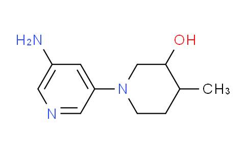 CAS No. 1596733-01-5, 1-(5-Aminopyridin-3-yl)-4-methylpiperidin-3-ol