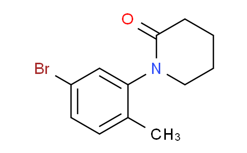 CAS No. 1157455-49-6, 1-(5-Bromo-2-methylphenyl)piperidin-2-one