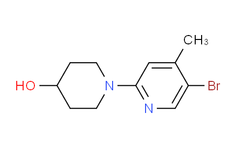 CAS No. 1220019-87-3, 1-(5-Bromo-4-methylpyridin-2-yl)piperidin-4-ol