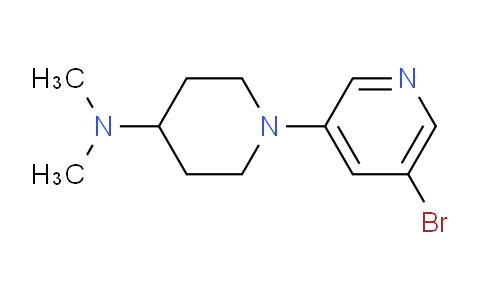 CAS No. 1565097-29-1, 1-(5-Bromopyridin-3-yl)-N,N-dimethylpiperidin-4-amine