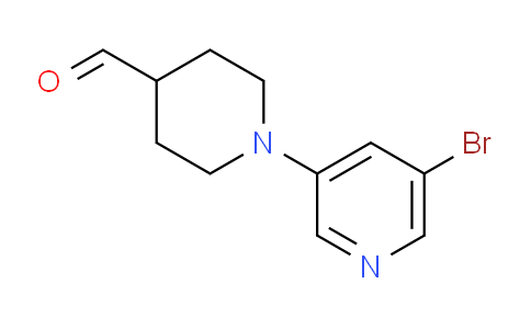 CAS No. 1823882-69-4, 1-(5-Bromopyridin-3-yl)piperidine-4-carbaldehyde