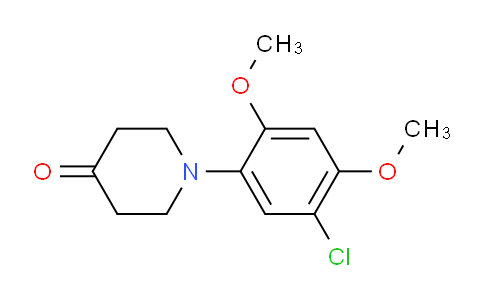 CAS No. 250718-99-1, 1-(5-Chloro-2,4-dimethoxyphenyl)piperidin-4-one