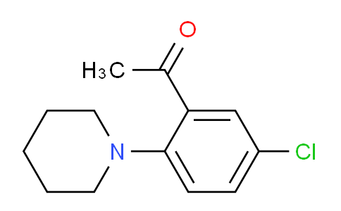 CAS No. 219921-74-1, 1-(5-Chloro-2-(piperidin-1-yl)phenyl)ethanone