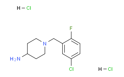CAS No. 1286274-03-0, 1-(5-Chloro-2-fluorobenzyl)piperidin-4-amine dihydrochloride