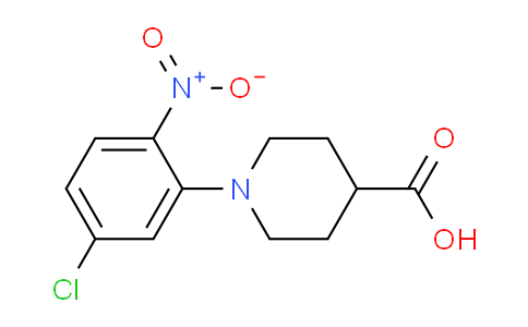 CAS No. 847408-08-6, 1-(5-Chloro-2-nitrophenyl)piperidine-4-carboxylic acid