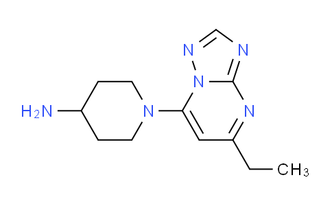 CAS No. 1713461-63-2, 1-(5-Ethyl-[1,2,4]triazolo[1,5-a]pyrimidin-7-yl)piperidin-4-amine