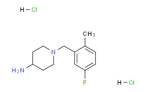 CAS No. 1286275-30-6, 1-(5-Fluoro-2-methylbenzyl)piperidin-4-amine dihydrochloride