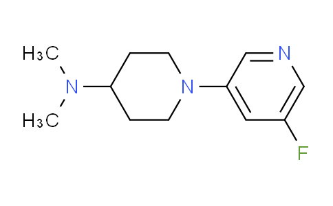 CAS No. 1774896-70-6, 1-(5-Fluoropyridin-3-yl)-N,N-dimethylpiperidin-4-amine