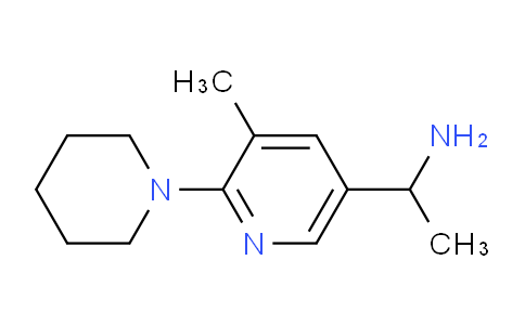 CAS No. 1355219-32-7, 1-(5-Methyl-6-(piperidin-1-yl)pyridin-3-yl)ethanamine